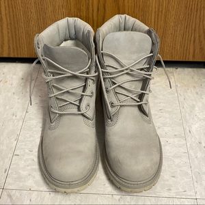 Grey Timberland Boots